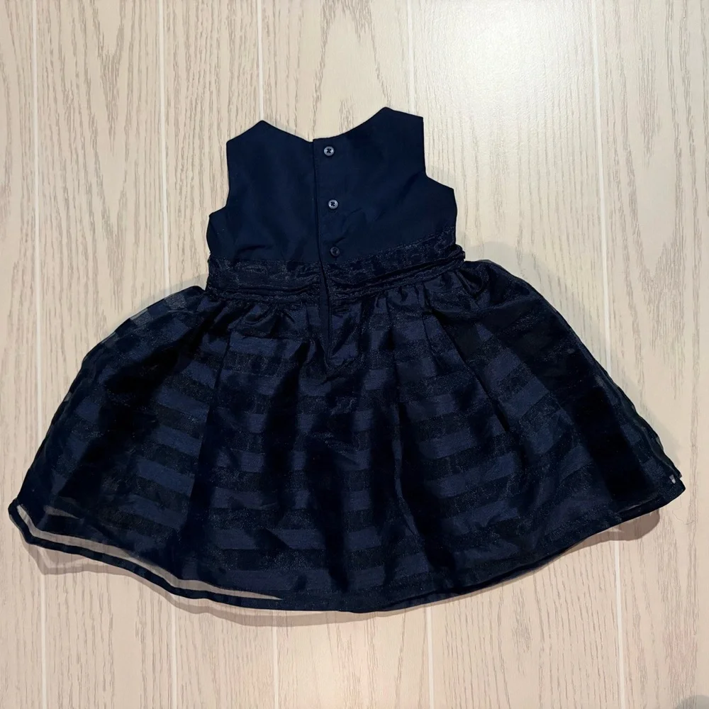 Carter’s Dress Baby Girl Size 9 Months Navy‎ Blue Party Wedding Special Occasion